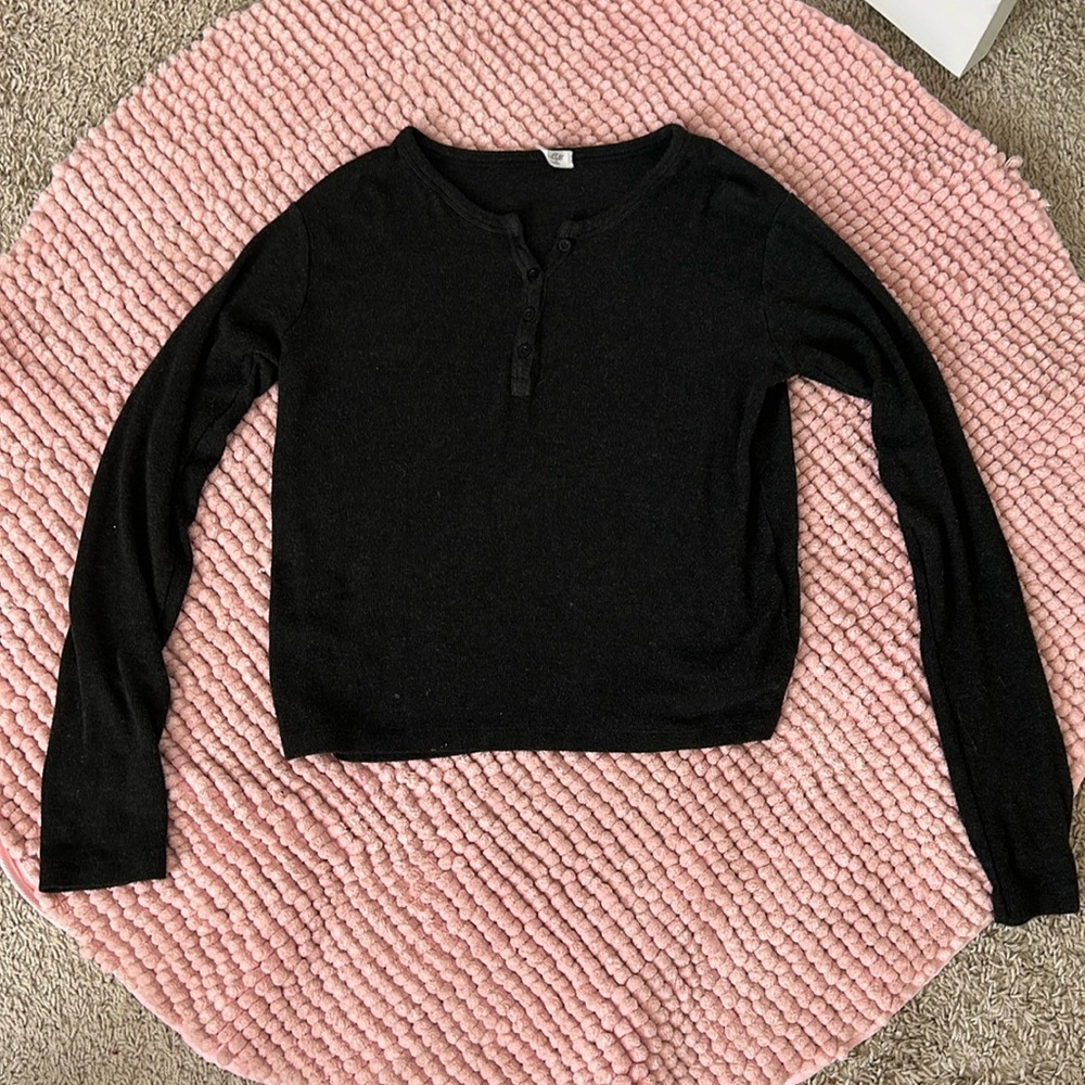 black shirt from pacsun, john galt, size medium, comfortable and soft